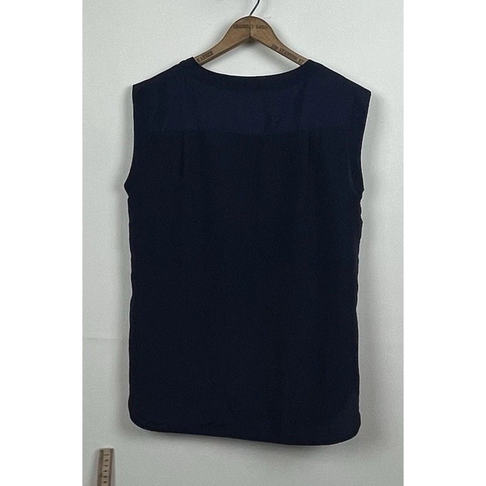 J.Crew Womens Navy Blue Sleeveless Blouse Round Neck Shell B7682 Small - Picture 2 of 11